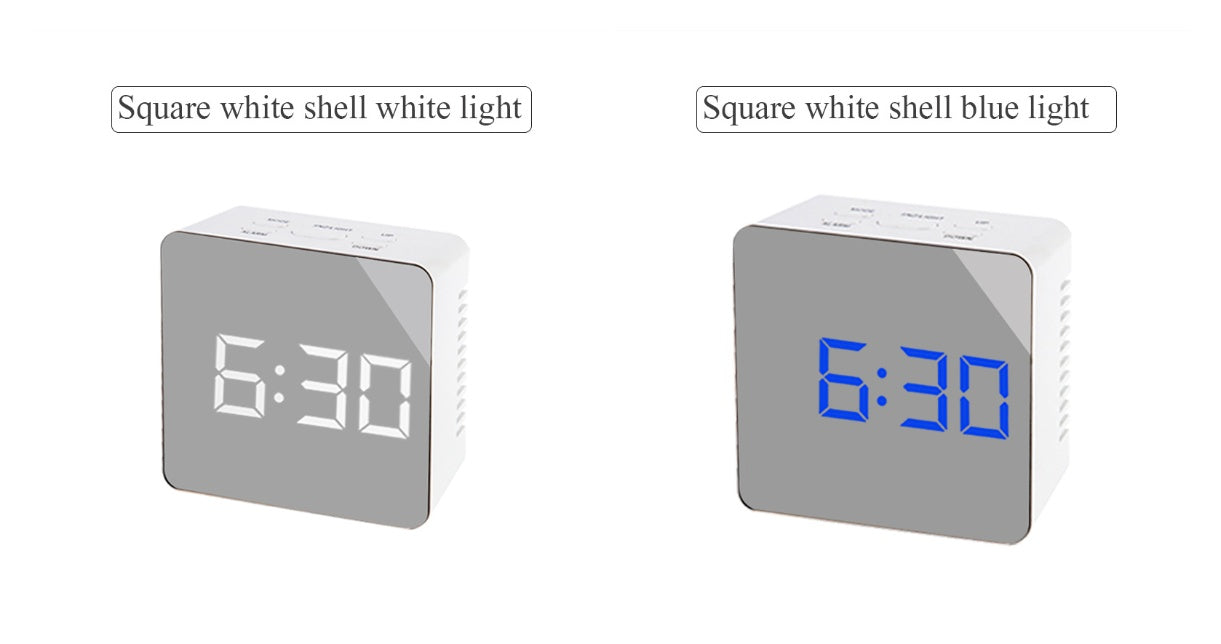 Digital LED Mirror Alarm Clock