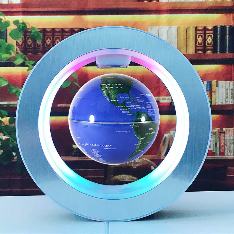 Floating LED World Map Globe Lamp