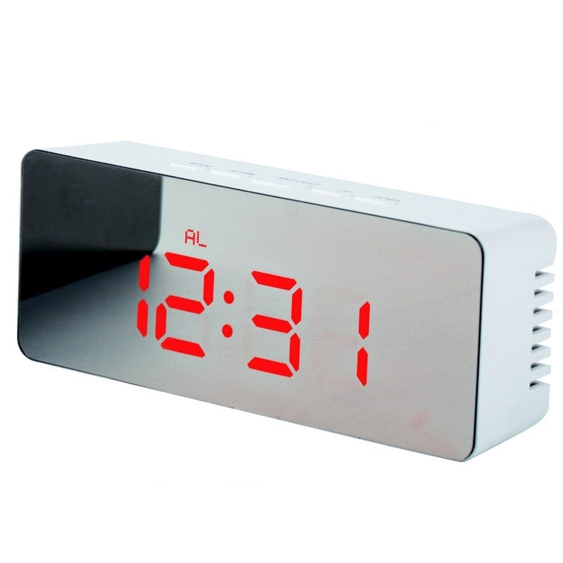 Digital LED Mirror Alarm Clock