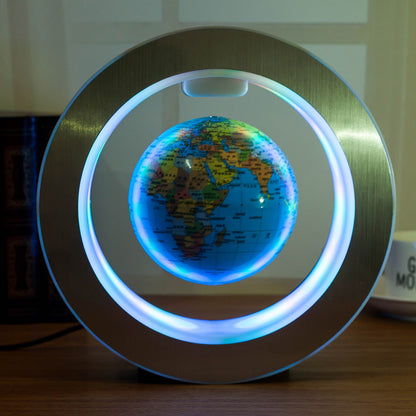 Floating LED World Map Globe Lamp