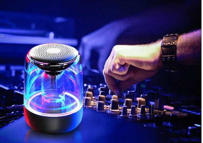 Portable Bluetooth Speaker with Powerful Bass & LED Light