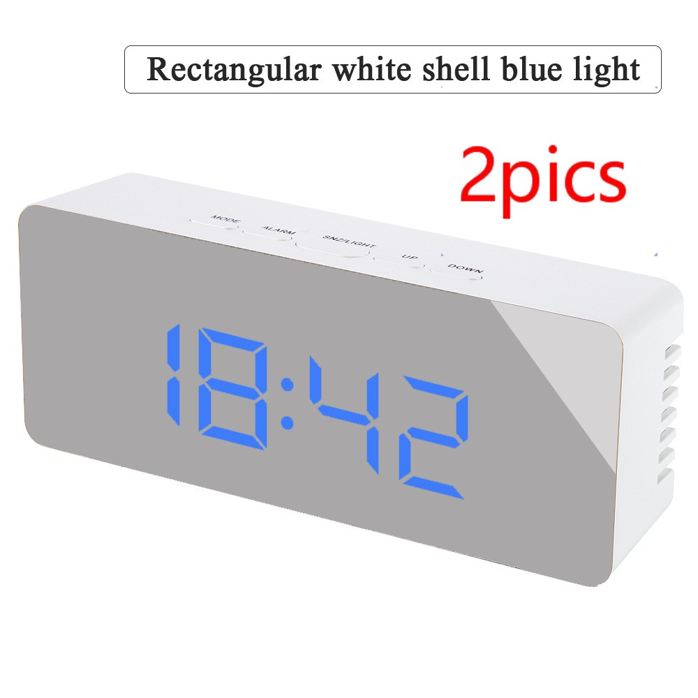 Digital LED Mirror Alarm Clock