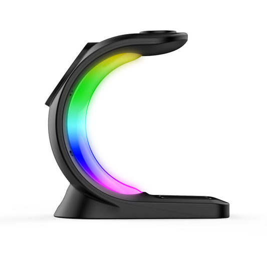 4-in-1 Magnetic Wireless Charging Station with RGB Ambient Light