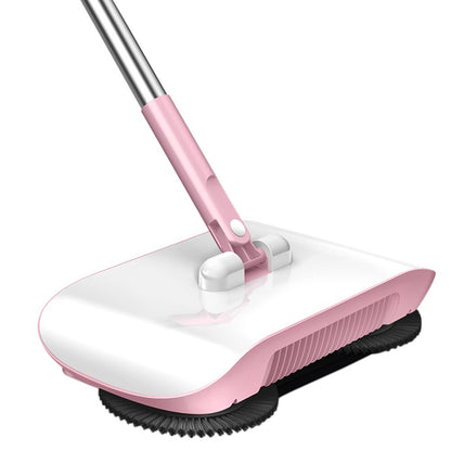 3-in-1 Manual Floor Sweeper Mop with Built-In Dustpan