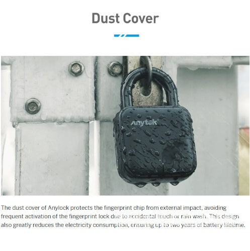 Smart Fingerprint Padlock – Waterproof & Keyless