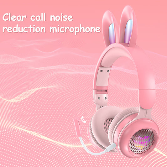 Wireless RGB Rabbit Ear Headphones