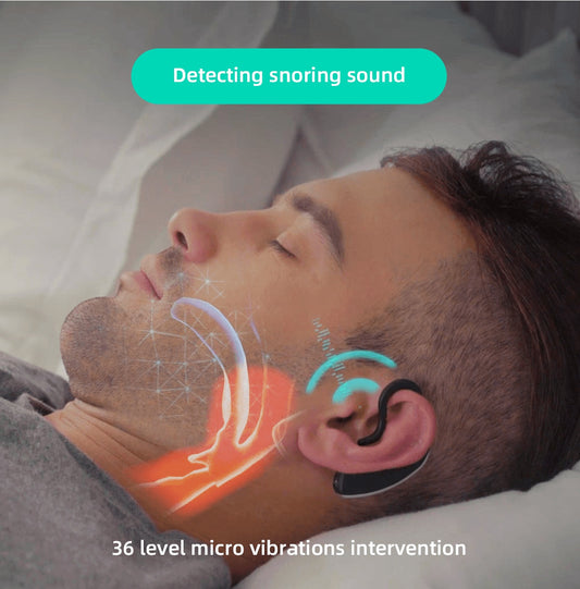 Bluetooth Anti-Snoring Sleep Aid with Smart Vibration & App Tracking