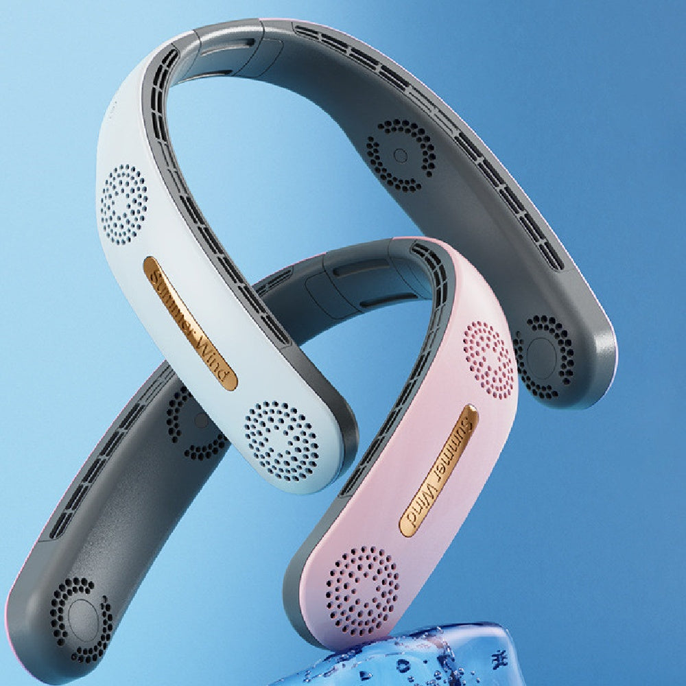 Portable Leafless Hanging USB Neck Fan