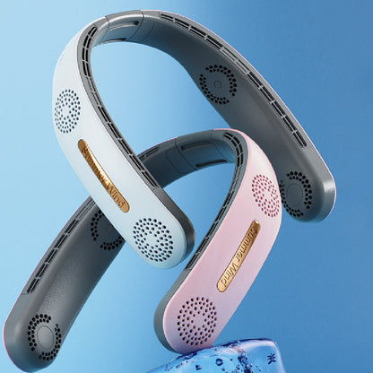 Portable Leafless Hanging USB Neck Fan